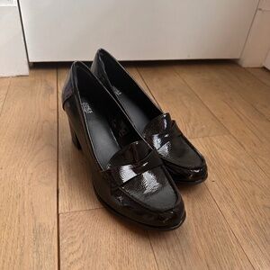 Jones New York Cyprus Patent Leather Heeled Penny Loafers NWOT